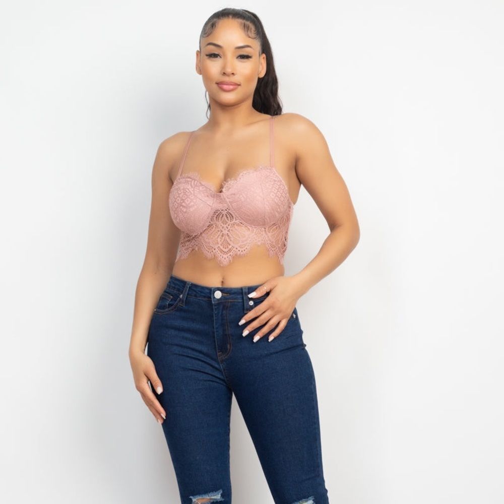 Lace Padded Bralette Top